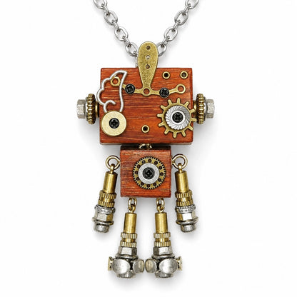Bronze Gear Robot Pendant
