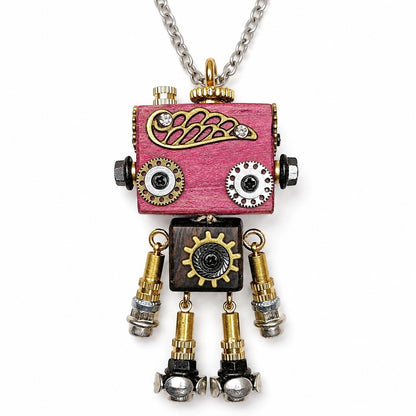 Edgy Cyber Robot Necklace