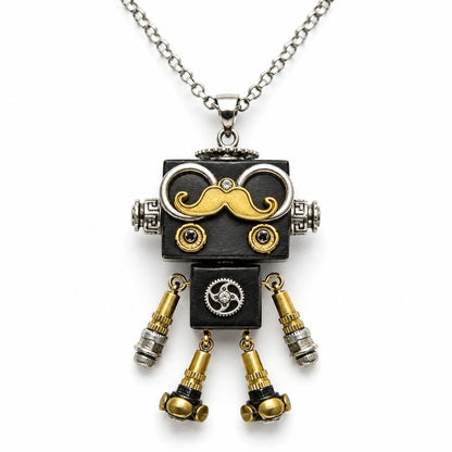 Pocket Watch Robot Pendant