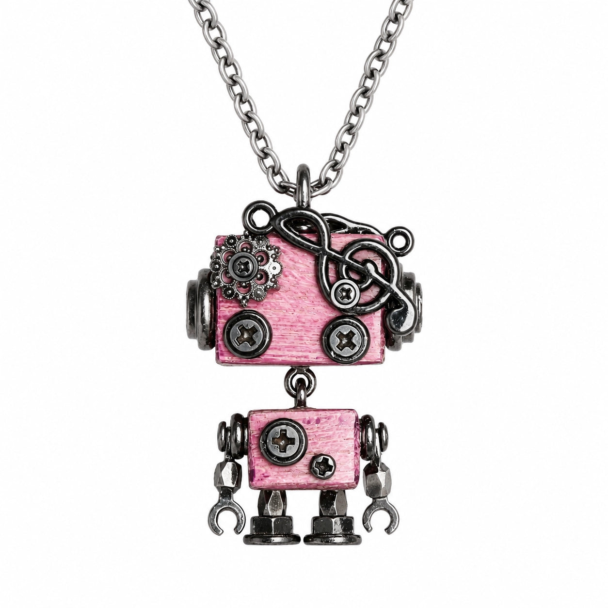 Punk Robot Axe Charm