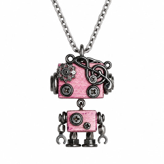 Punk Robot Axe Charm