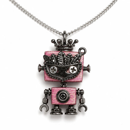 Punk Robot Chain Necklace