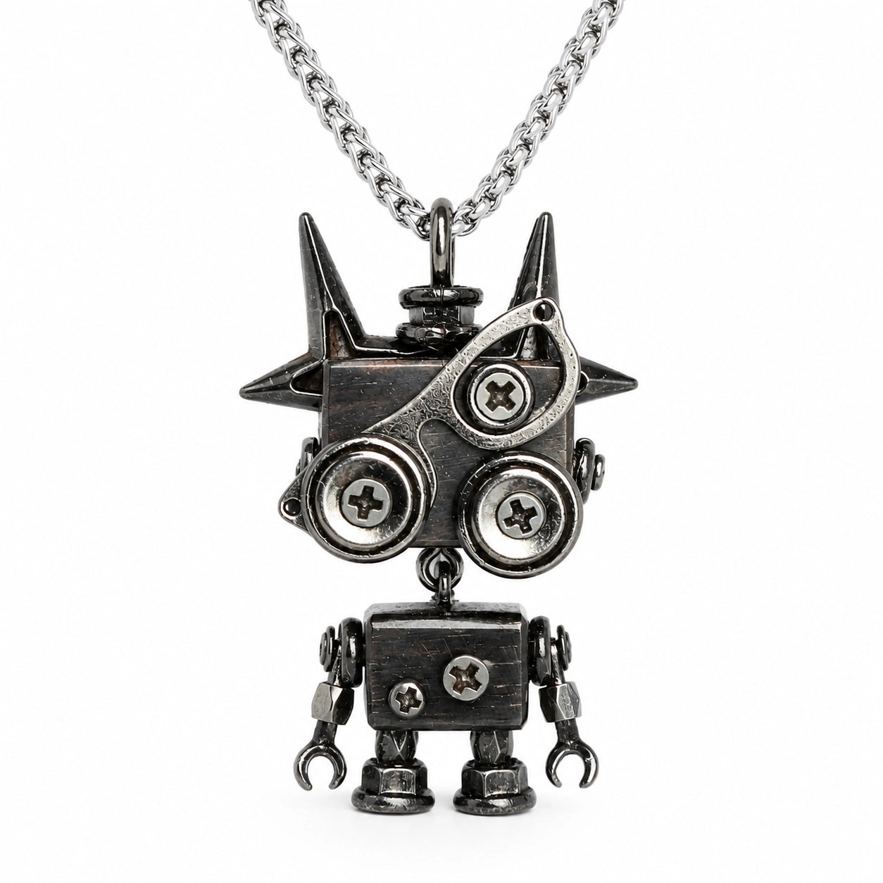 Punk Robot Stud Pendant