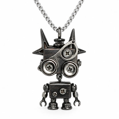 Punk Robot Stud Pendant