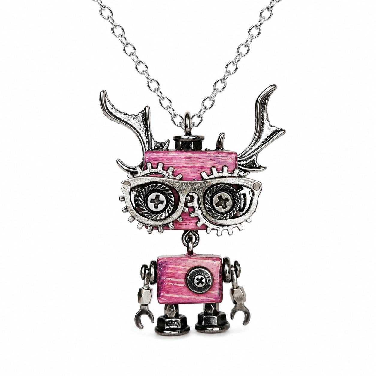 Punk Robot Wing Pendant