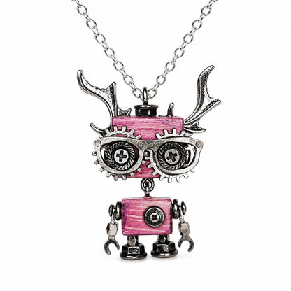 Punk Robot Wing Pendant