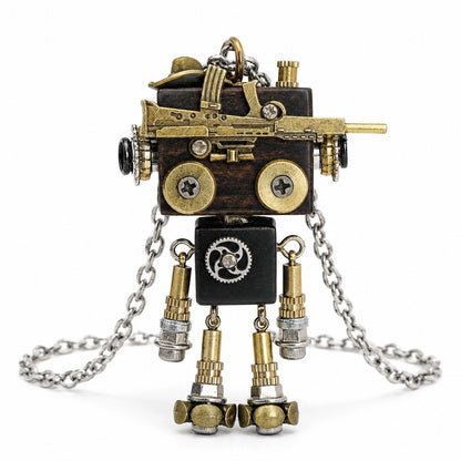 Vintage Metal Robot Charm
