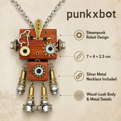 Bronze Gear Robot Pendant