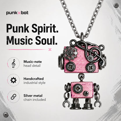 Punk Robot Axe Charm