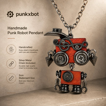 Punk Robot Claw Pendant