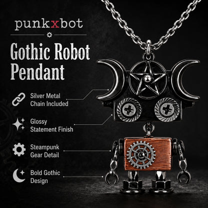 Punk Robot Rivet Charm