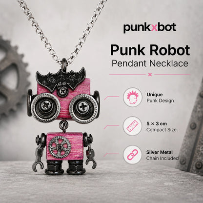 Punk Robot Spike Necklace