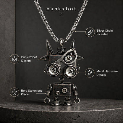 Punk Robot Stud Pendant
