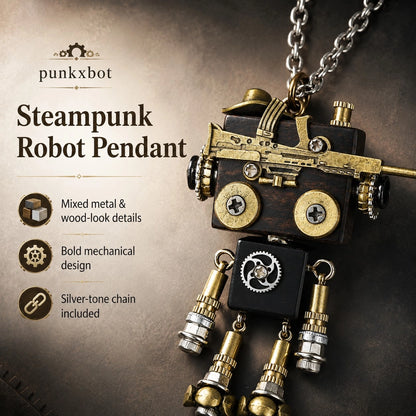 Vintage Metal Robot Charm