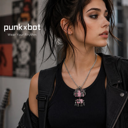 Punk Robot Axe Charm