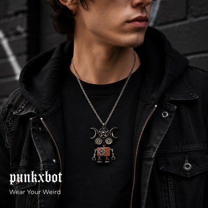 Punk Robot Rivet Charm