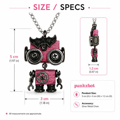 Punk Robot Spike Necklace