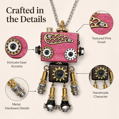 Edgy Cyber Robot Necklace