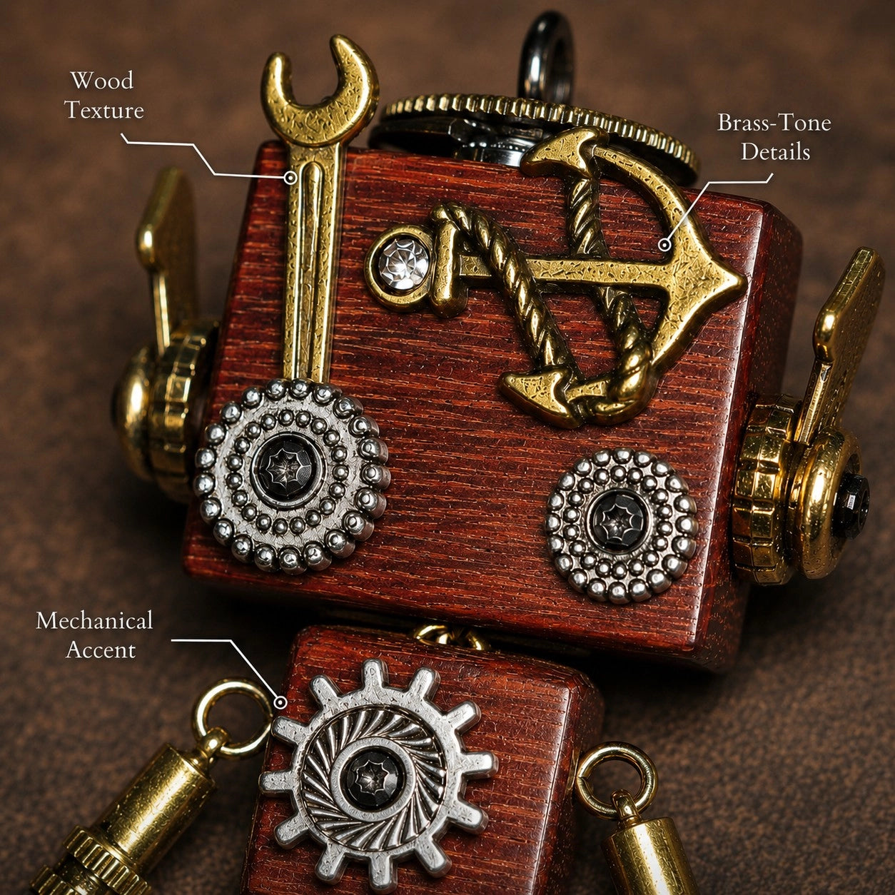 Mechanical Gear Robot Necklace