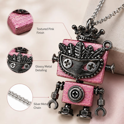 Punk Robot Chain Necklace