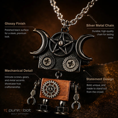 Punk Robot Rivet Charm