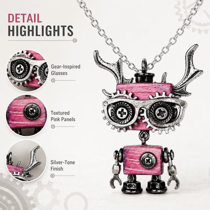 Punk Robot Wing Pendant