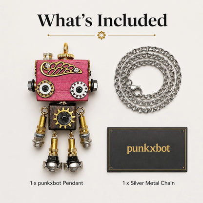 Edgy Cyber Robot Necklace