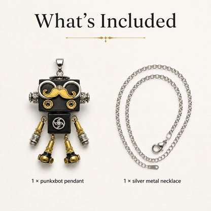 Pocket Watch Robot Pendant