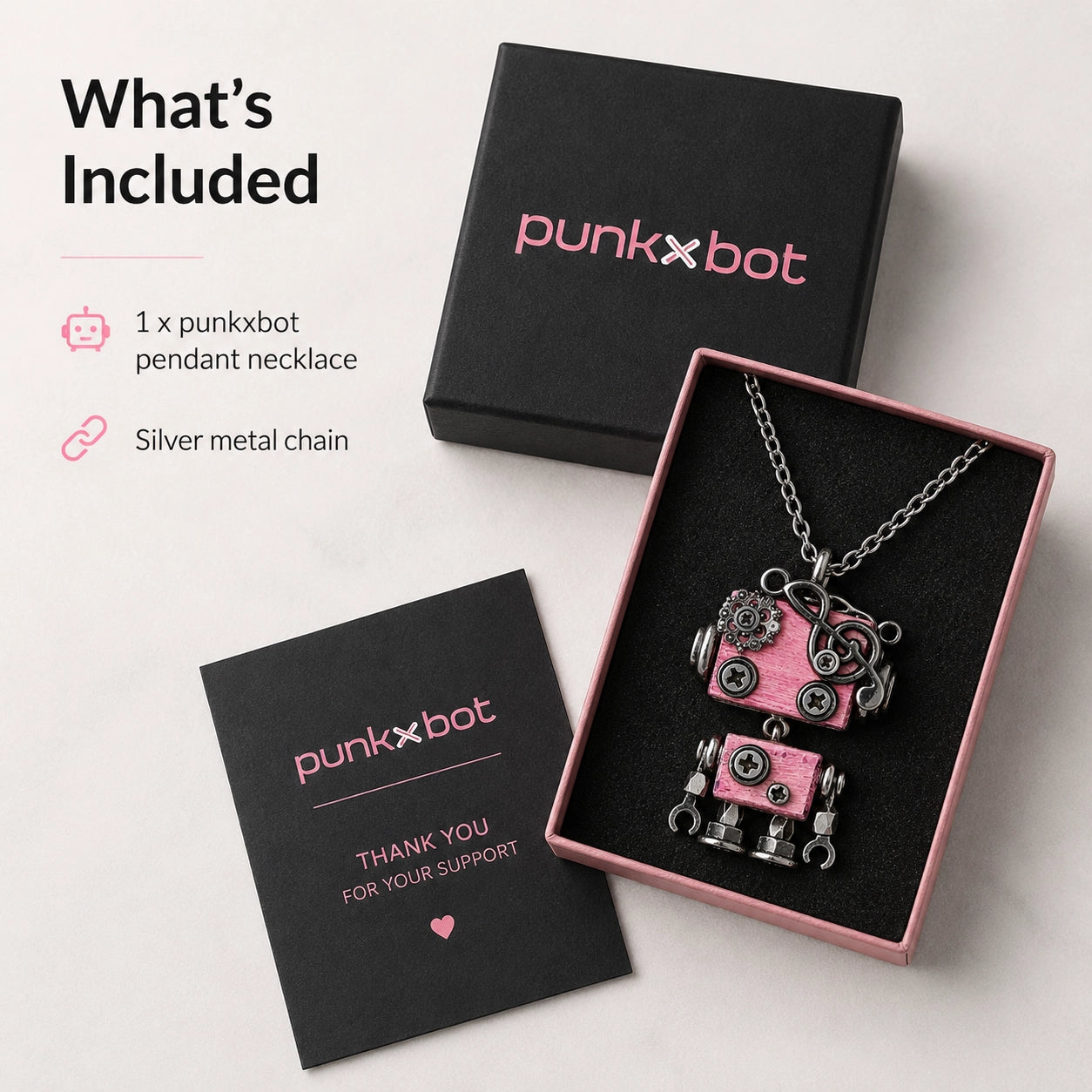 Punk Robot Axe Charm