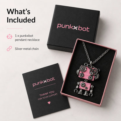 Punk Robot Axe Charm