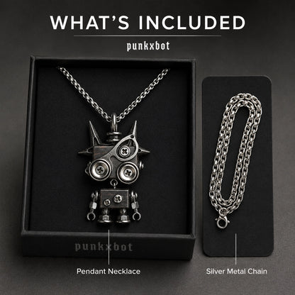 Punk Robot Stud Pendant