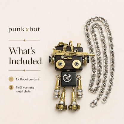 Vintage Metal Robot Charm