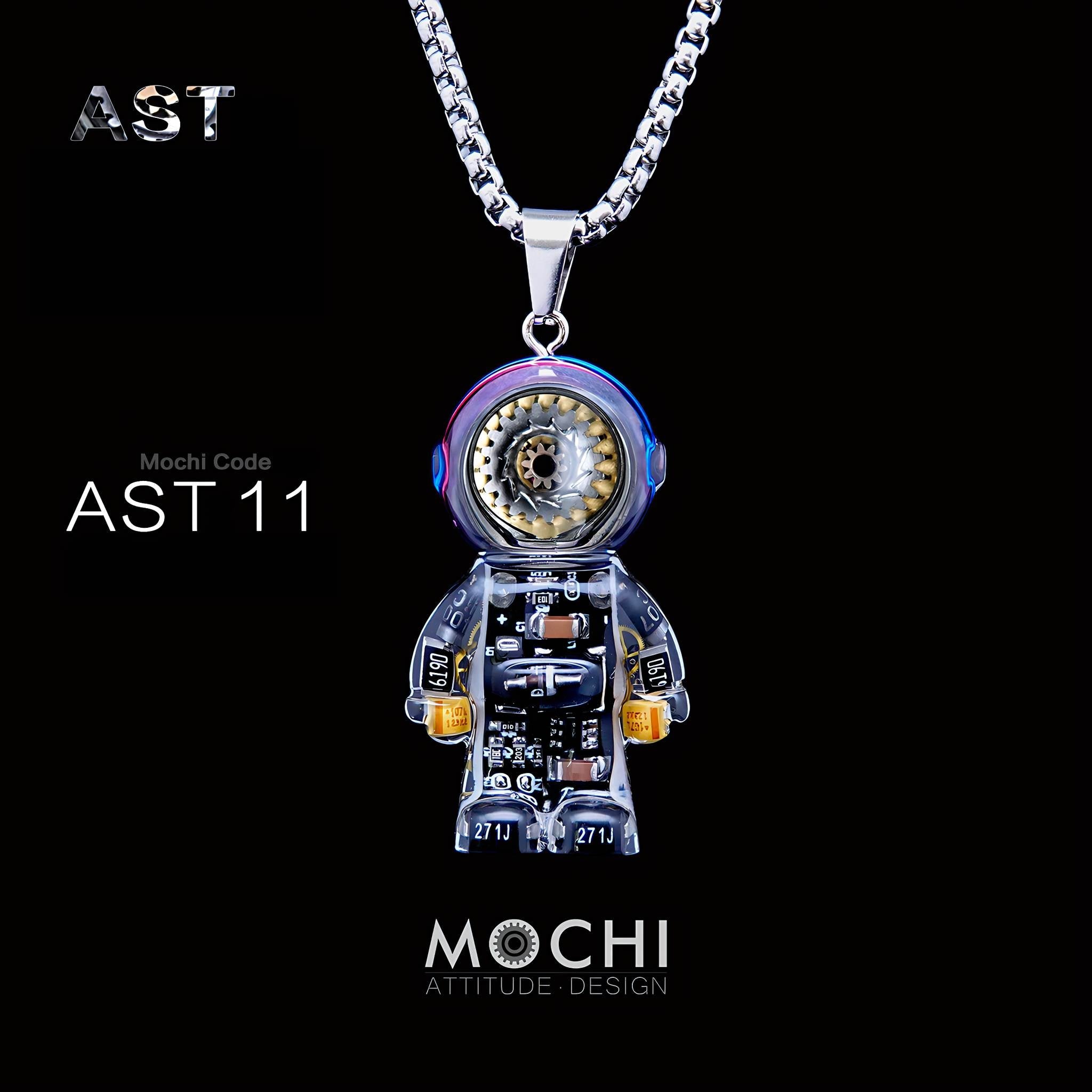 Astronaut - Cyberpunk Pendant & Chains