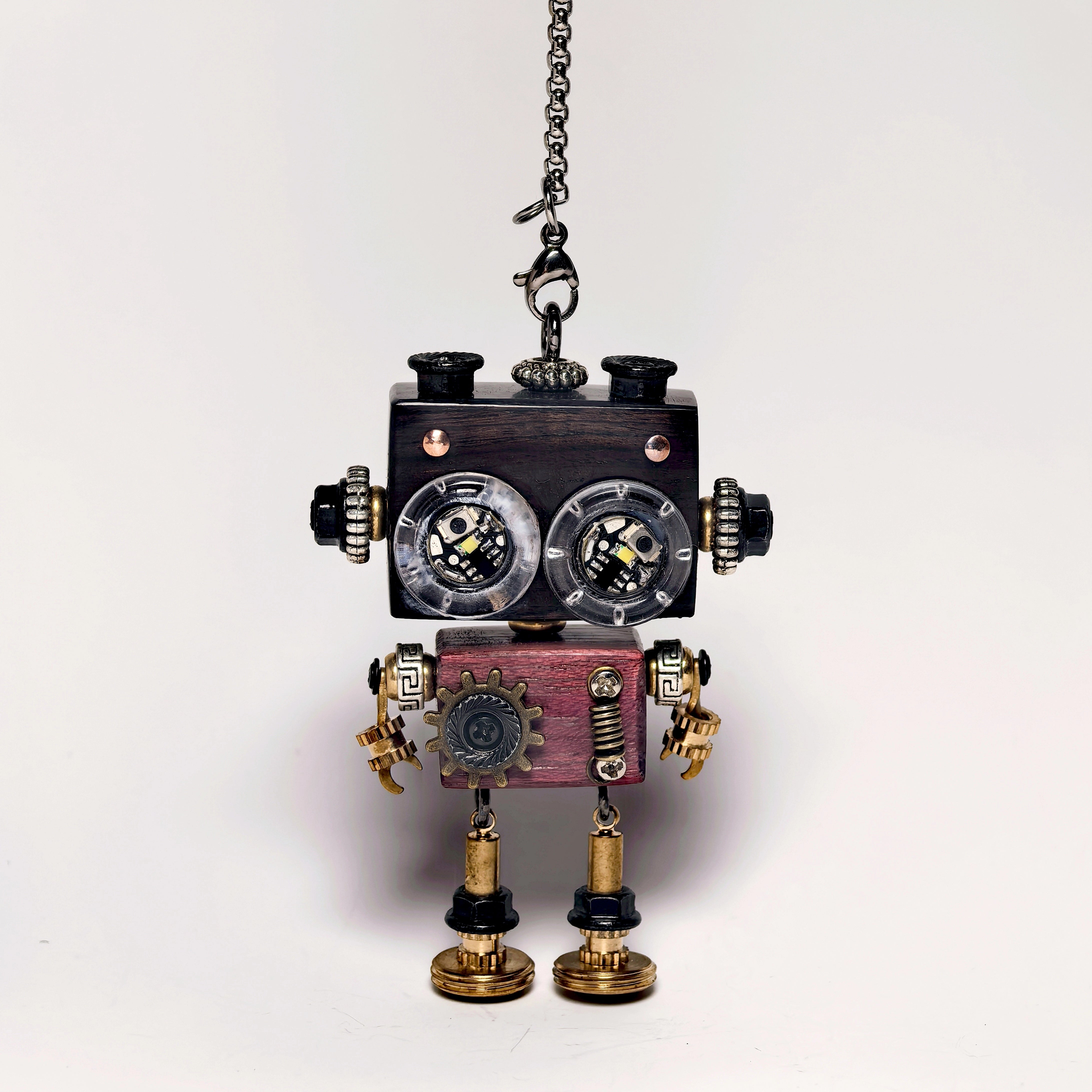 Punkxbot The Artisan - Gilded Gear-LED lights 💡