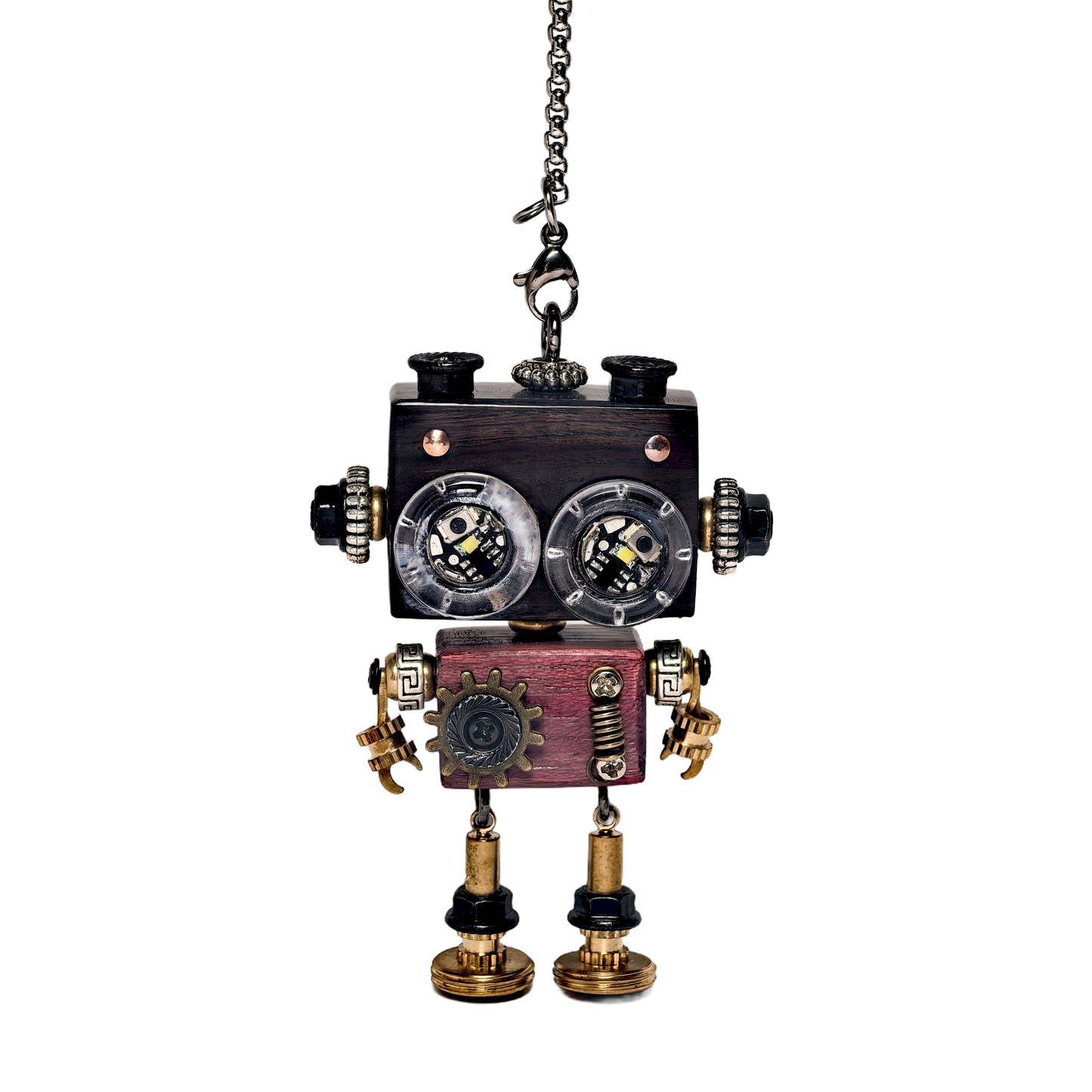 Punkxbot The Artisan - Gilded Gear-LED lights 💡