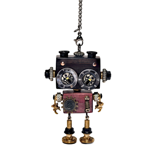 Punkxbot The Artisan - Gilded Gear-LED lights 💡