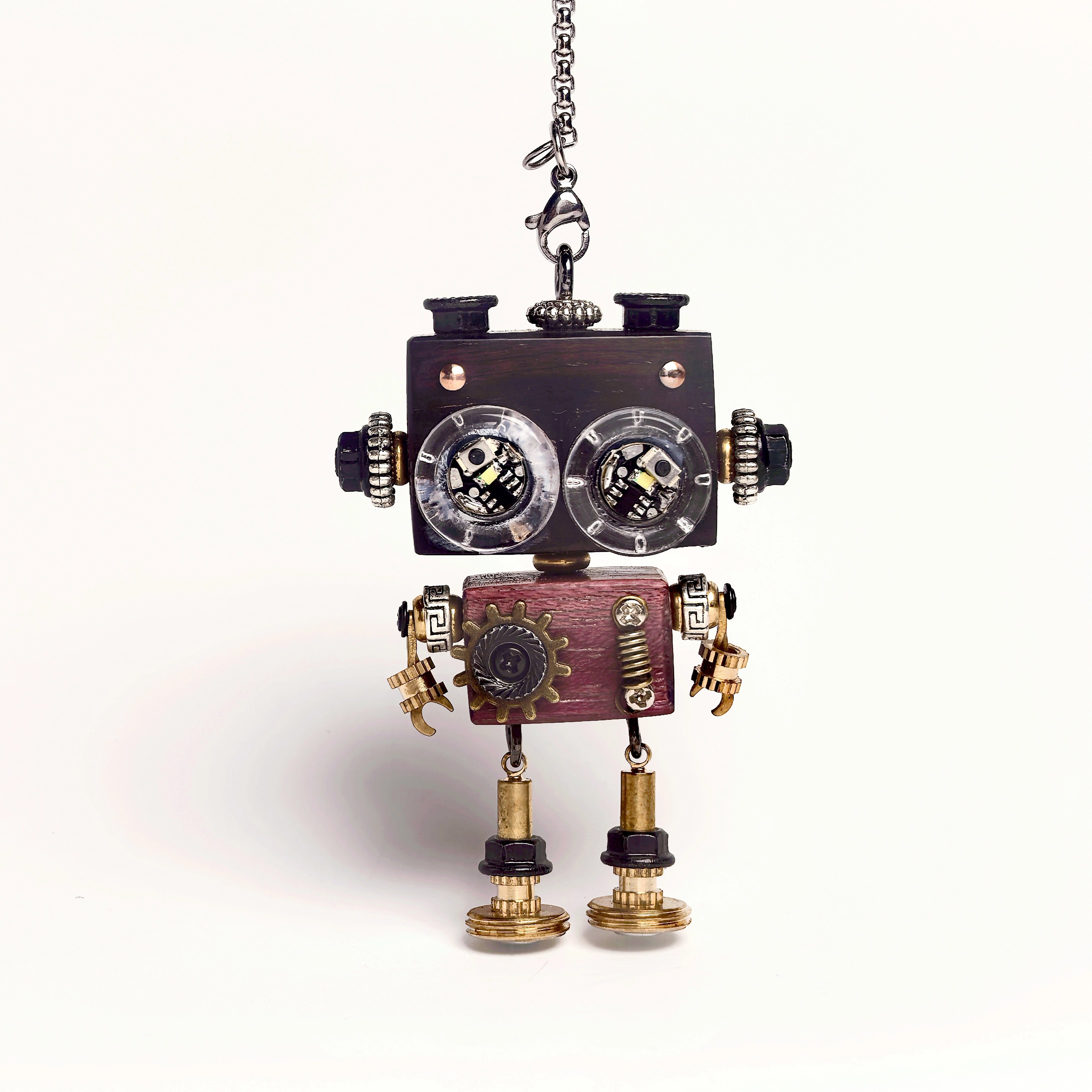Punkxbot The Artisan - Gilded Gear-LED lights 💡