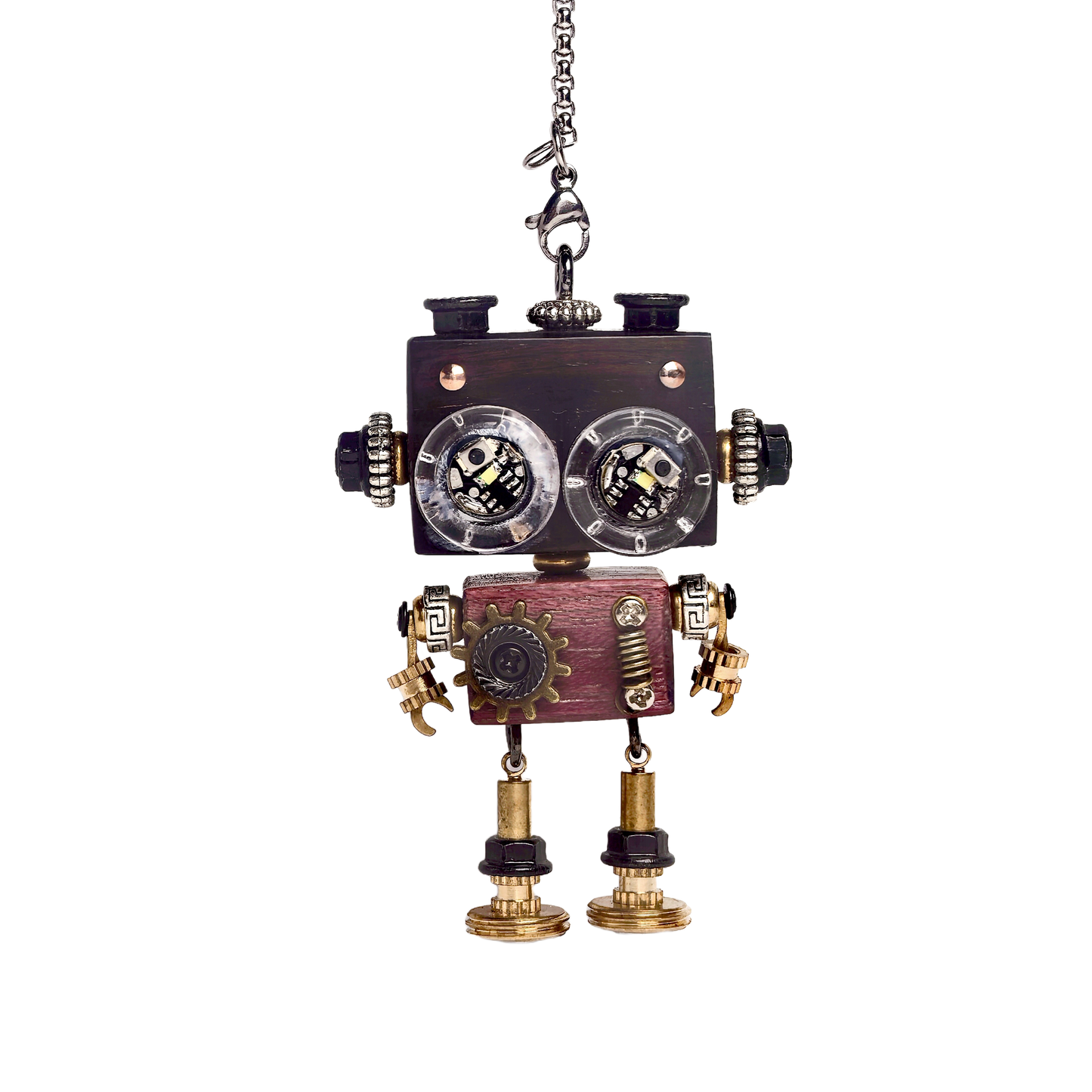 Punkxbot The Artisan - Gilded Gear-LED lights 💡