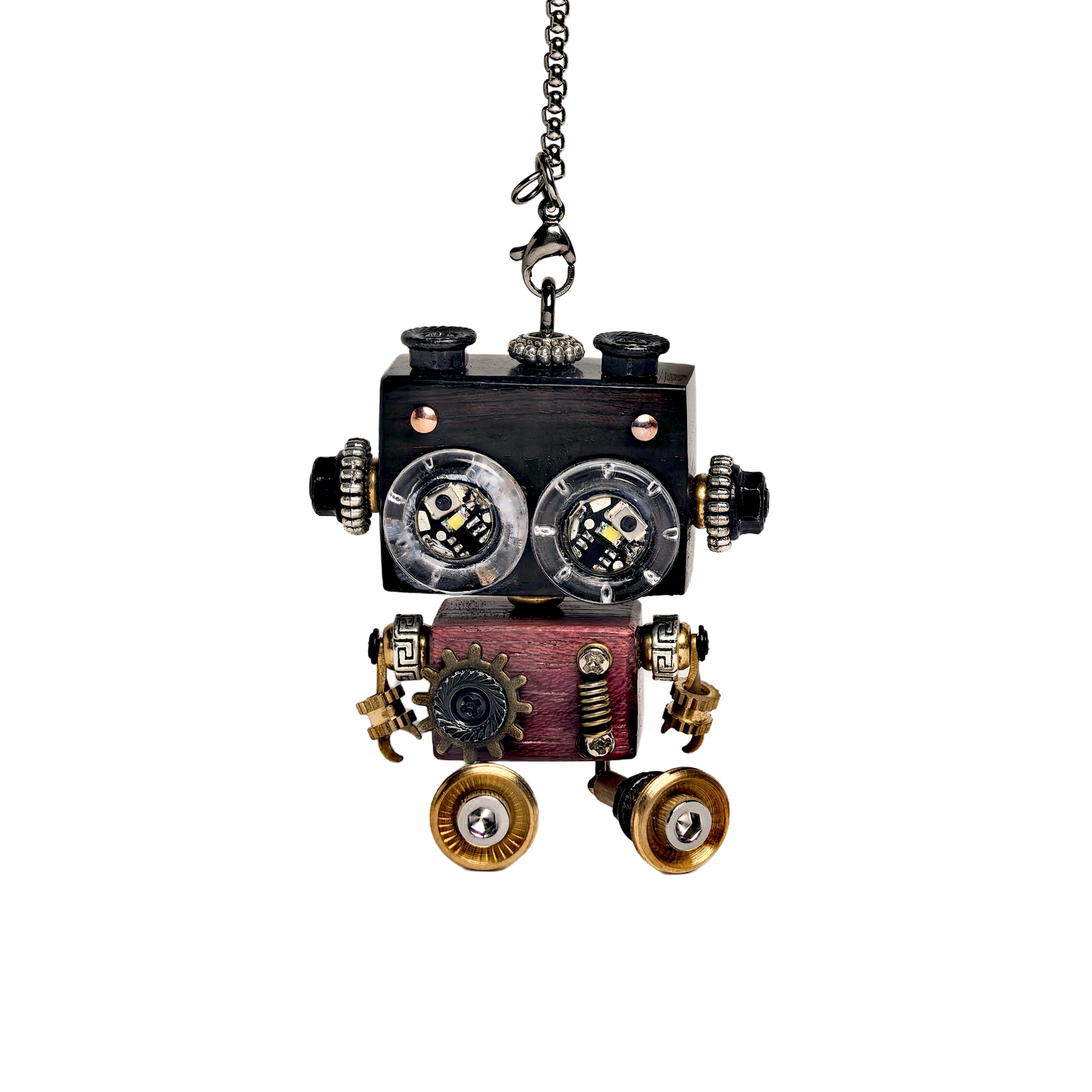 Punkxbot The Artisan - Gilded Gear-LED lights 💡