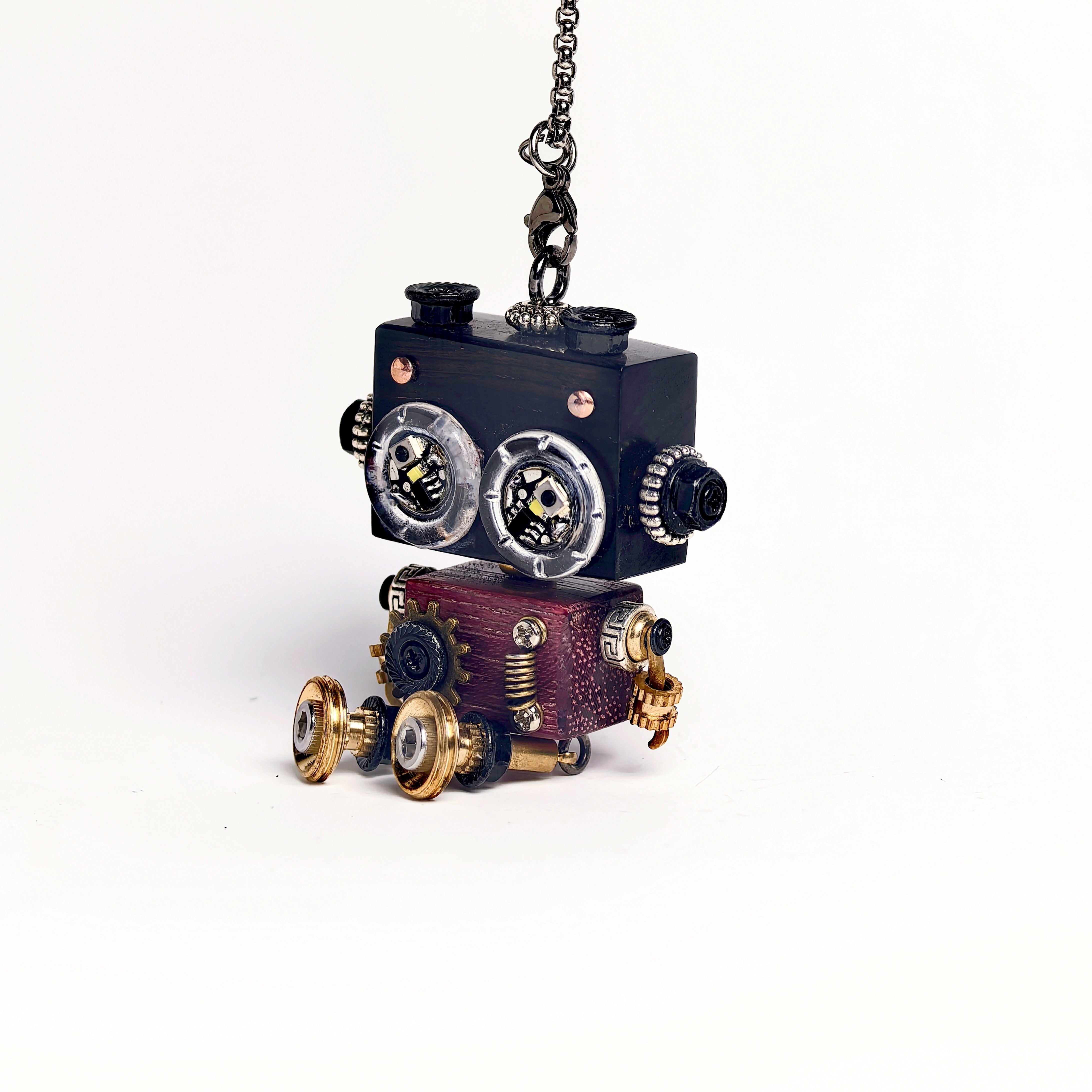 Punkxbot The Artisan - Gilded Gear-LED lights 💡