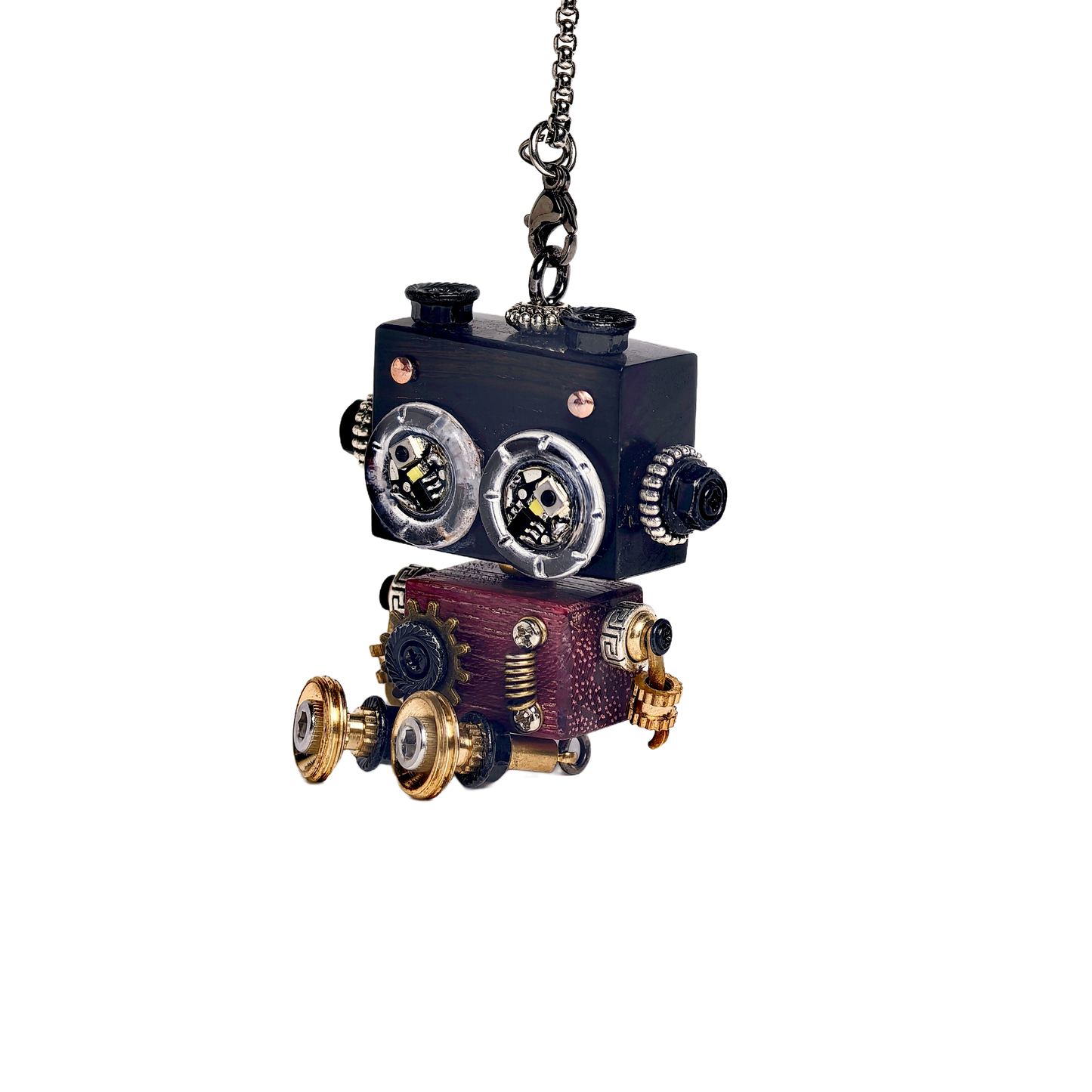 Punkxbot The Artisan - Gilded Gear-LED lights 💡