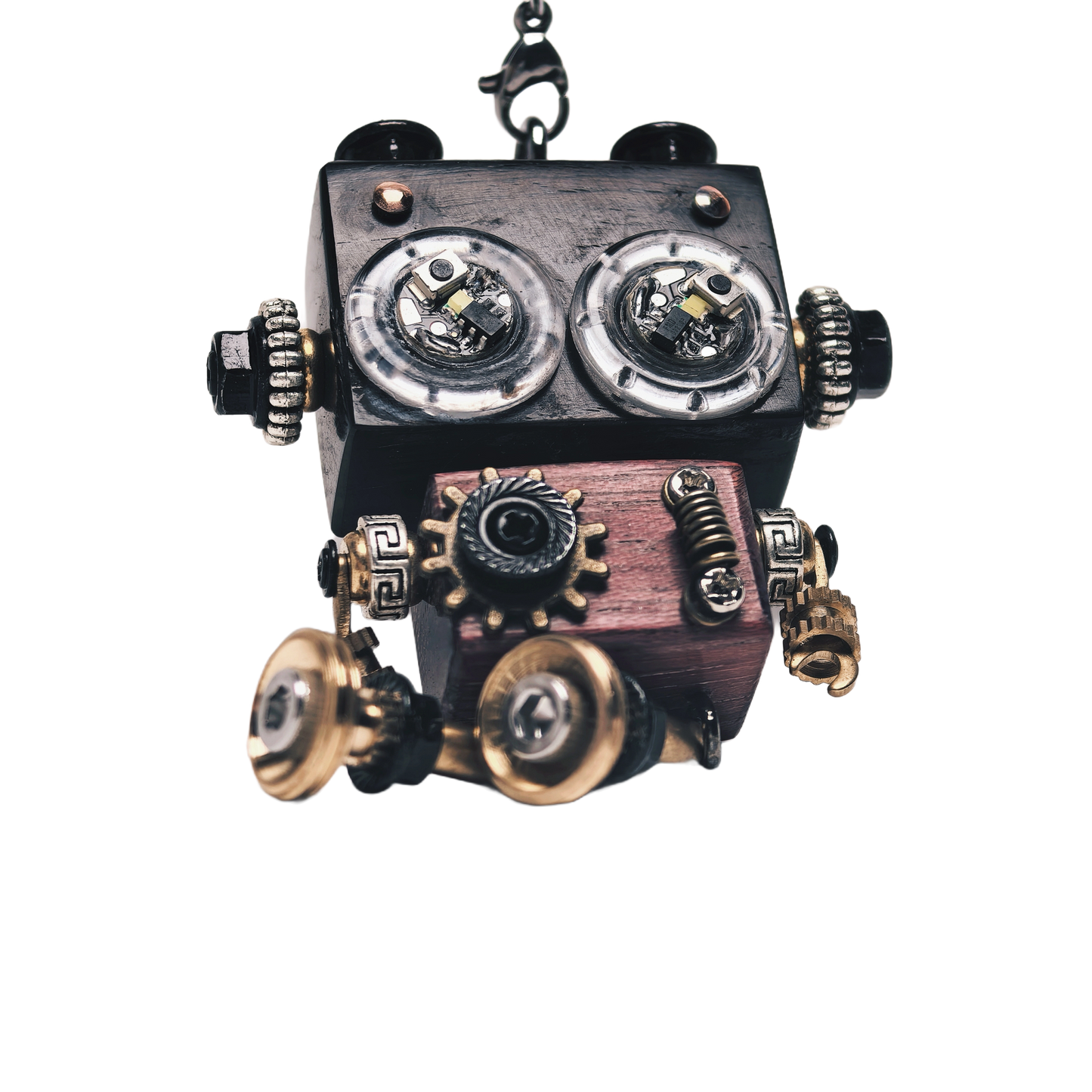 Punkxbot The Artisan - Gilded Gear-LED lights 💡