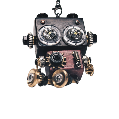 Punkxbot The Artisan - Gilded Gear-LED lights 💡