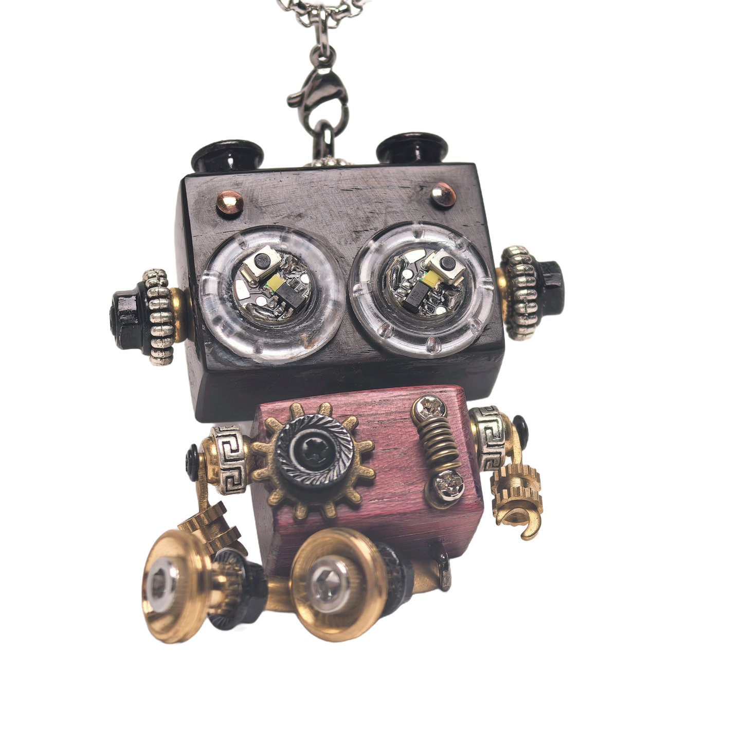 Punkxbot The Artisan - Gilded Gear-LED lights 💡