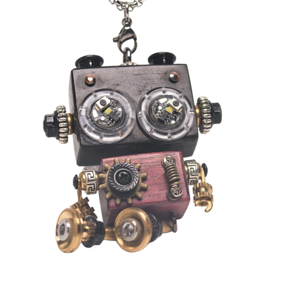 Punkxbot The Artisan - Gilded Gear-LED lights 💡